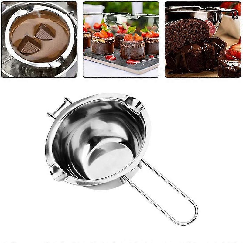 Long Handle Melting Wax Stainless Steel Pot DIY Scented Candle Chocolate Soap Butter Soap Handmade Tool Non-stick Easy Cleaning