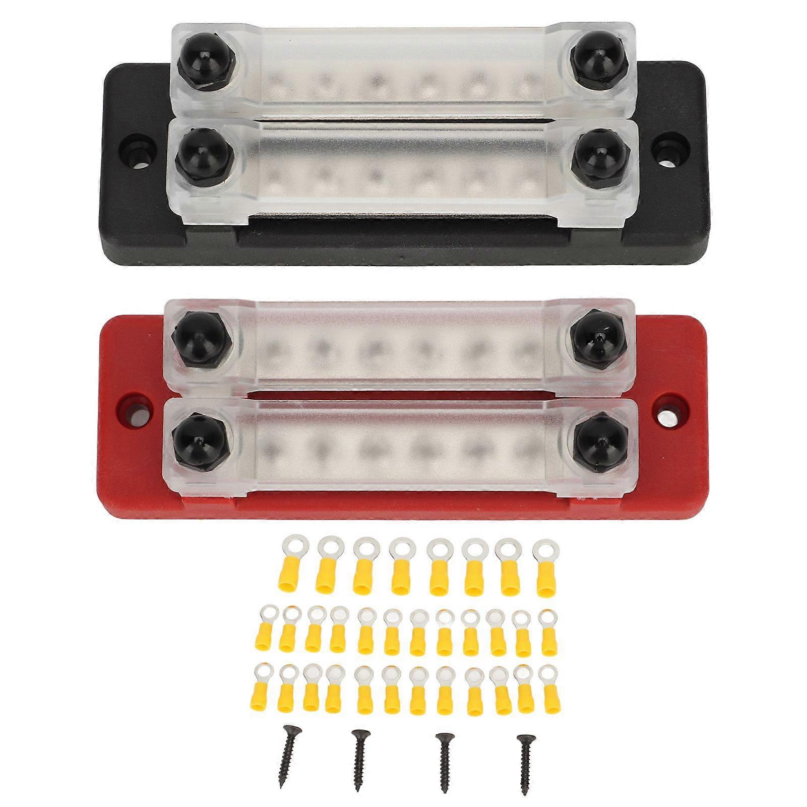 6 Terminal Bus Bar 150A Power Distribution Block for Trucks and Cars