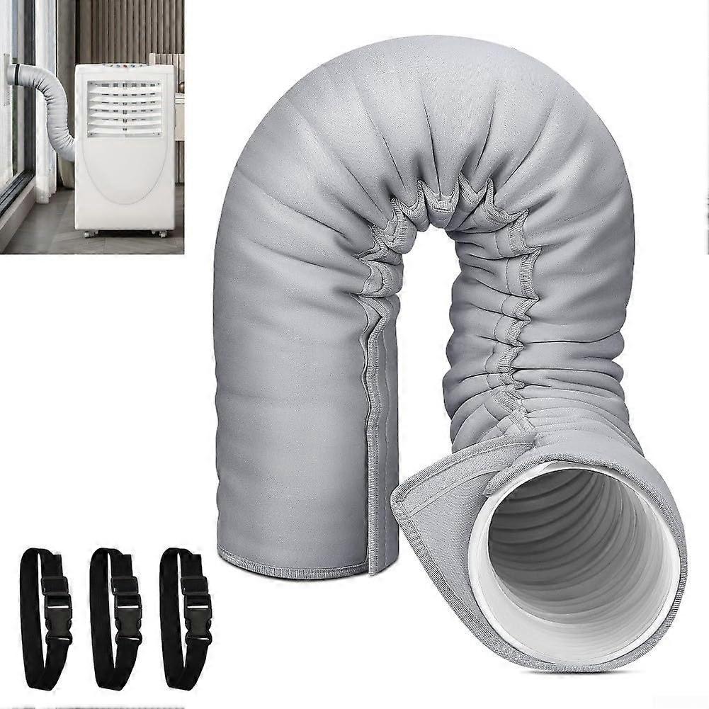 Portable AC Duct Insulation for 12.7-15 cm Hoses, 150.9 cm Duct Vent Covers for Home and Office