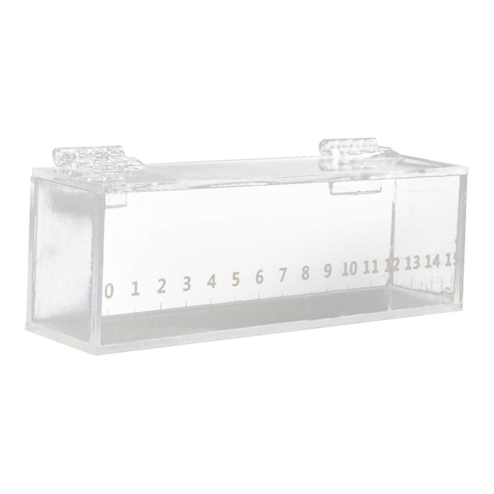 Acryl Fish Breeding Box, Transparent Micro Landscape, 16 x 4 x 5.3 cm, Scaled for Fish Observation and Photography