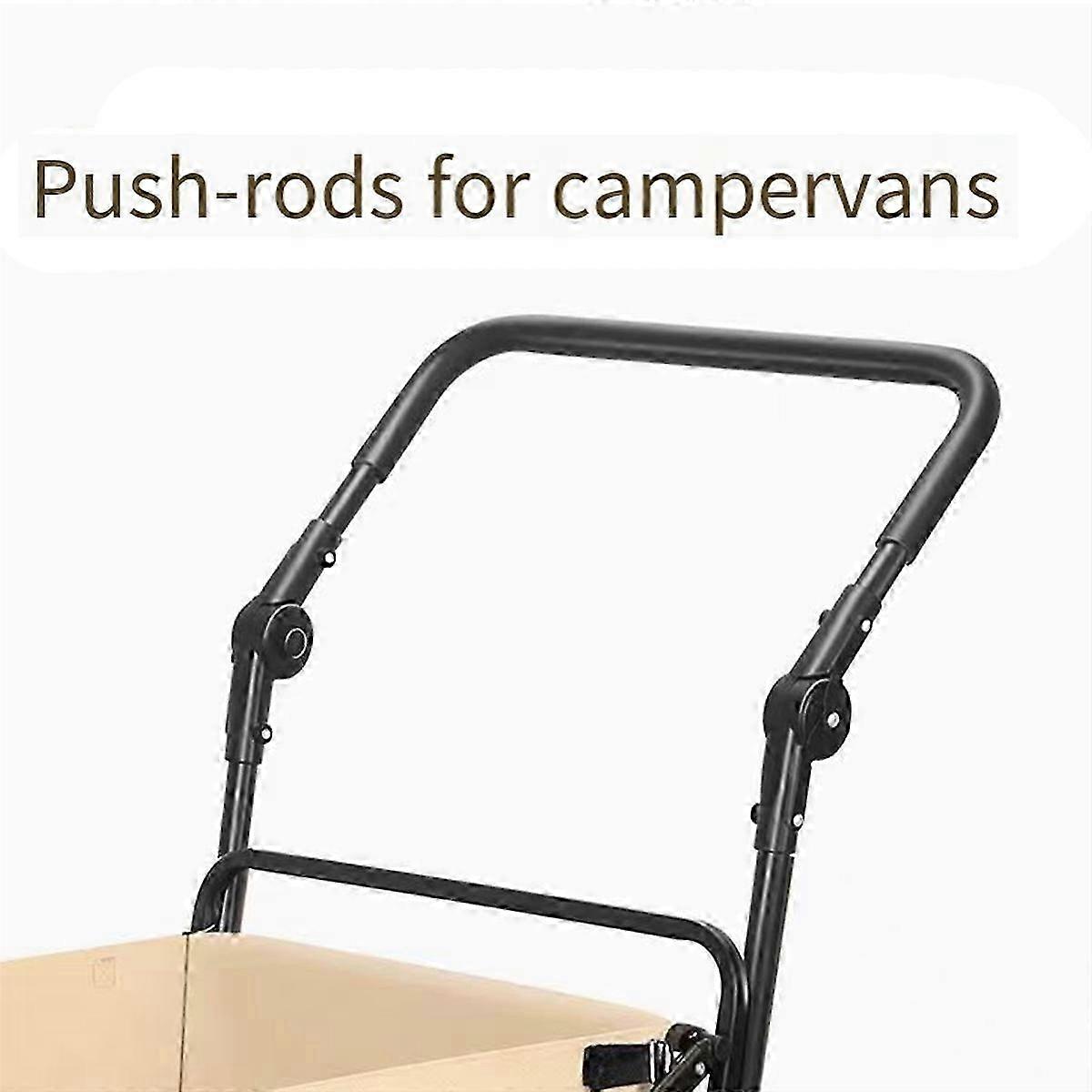 Foldable Folding Cart Push Handle Lightweight Extendable Cart Trolley Handle Accessories Wagon Cart hwyNO.548