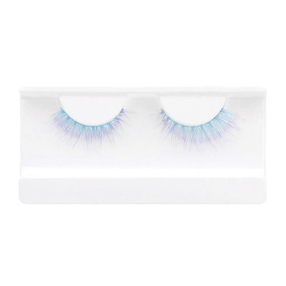 Kleurrijke Wimpers Gradiënt Lang Gekruld Zacht Gekleurd Vals Oog