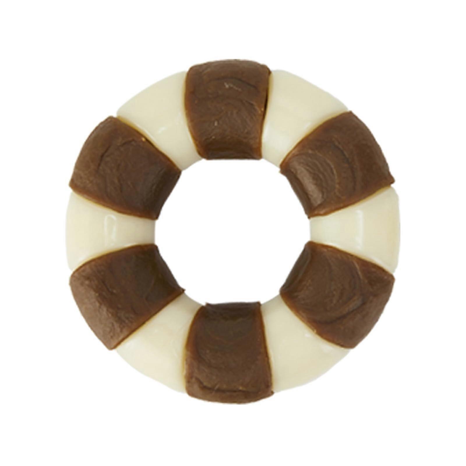 Dog Chew Toy for Aggressive Chewers - Nylon Beef Flavored Indestructible Dog Bone Teething Toy for Molar Health