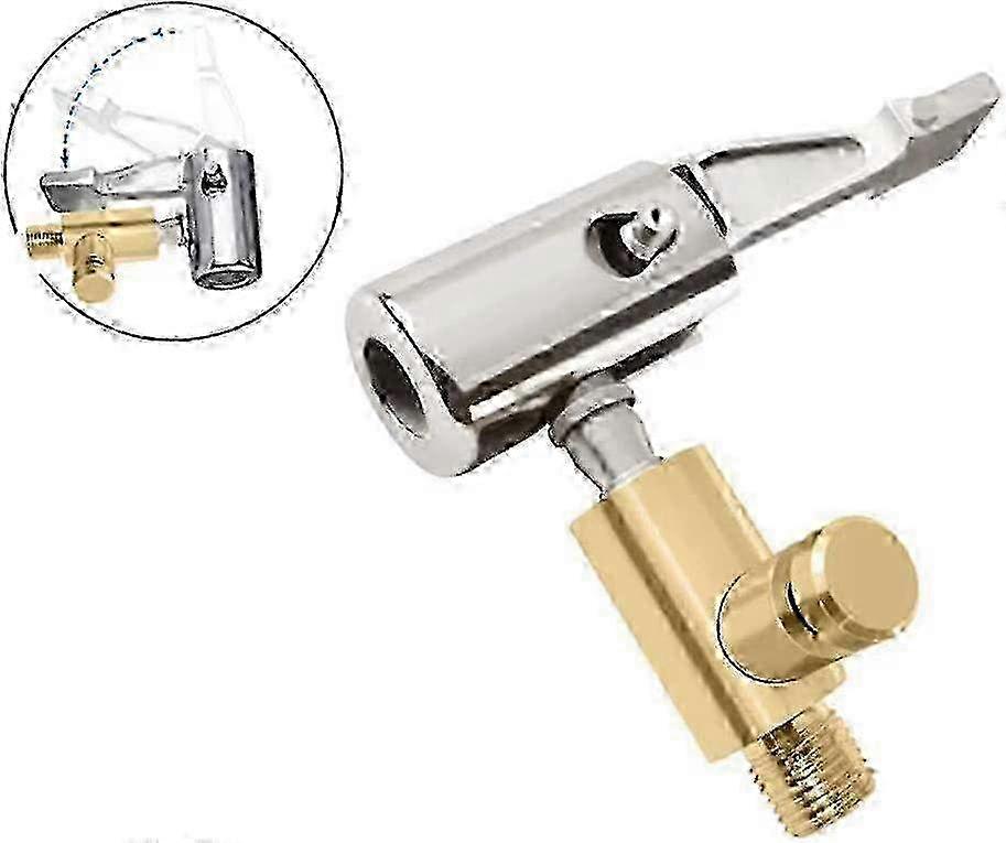 Portable Car Tire Valve Adapter with Threaded Air Pump Connector and Inflator Accessories Edition 0724