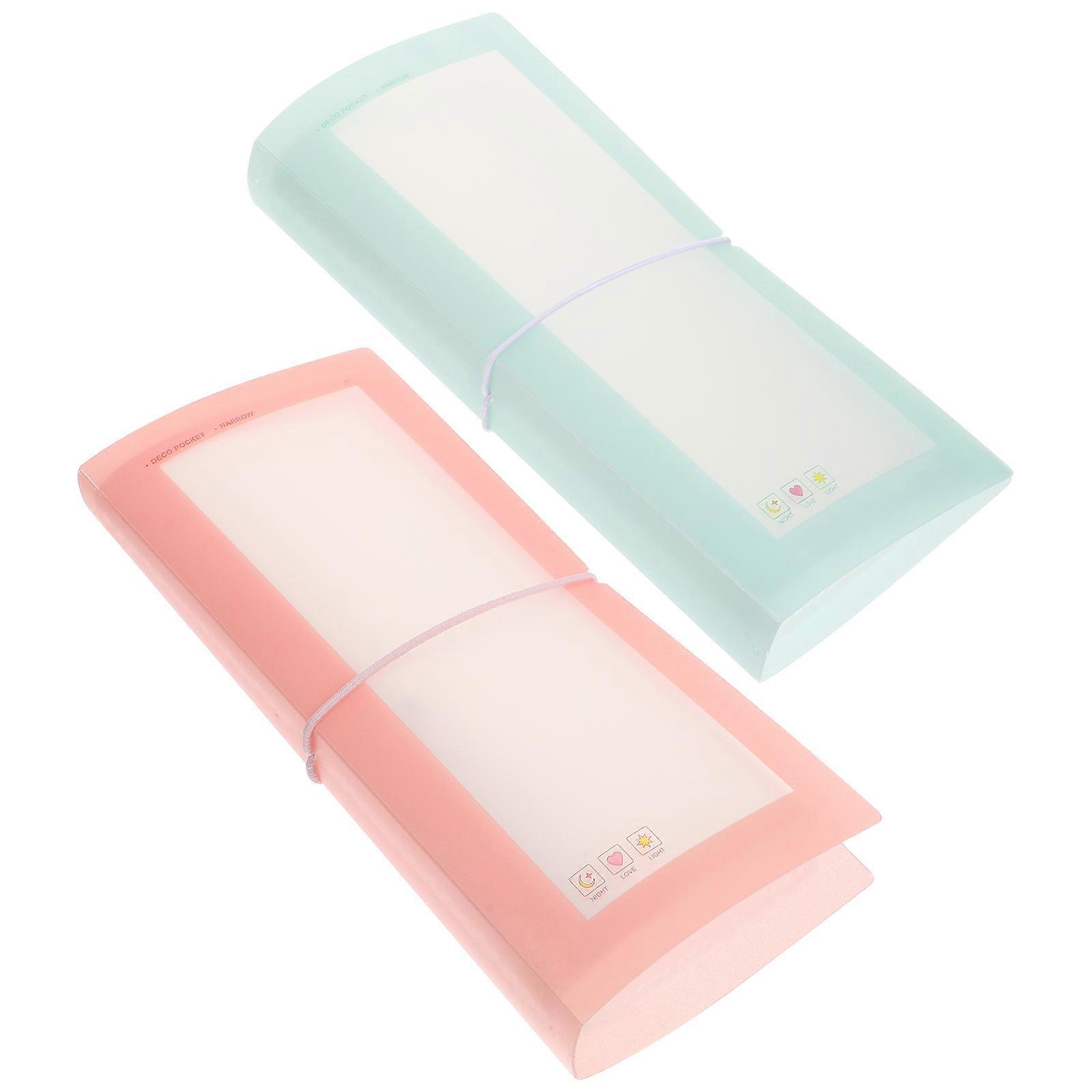 2Pcs Sticker Album Organizer Book Designed For Artists And Collectors With Fixed Binding In Macaron Color For Efficient Storage