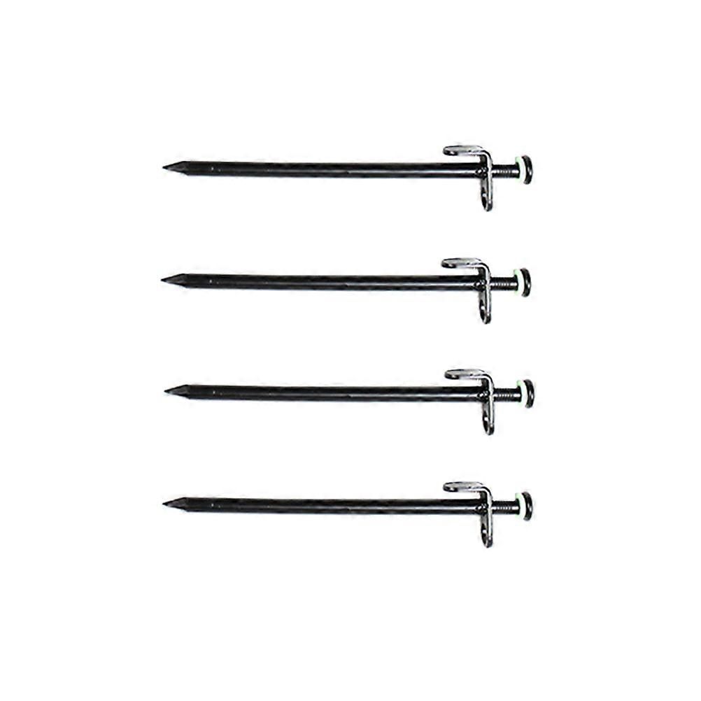 Durable Stainless Steel Tent Stakes Pack of 4 for Camping Awning and Canopy with Nighttime Glow Effect Size 20cm