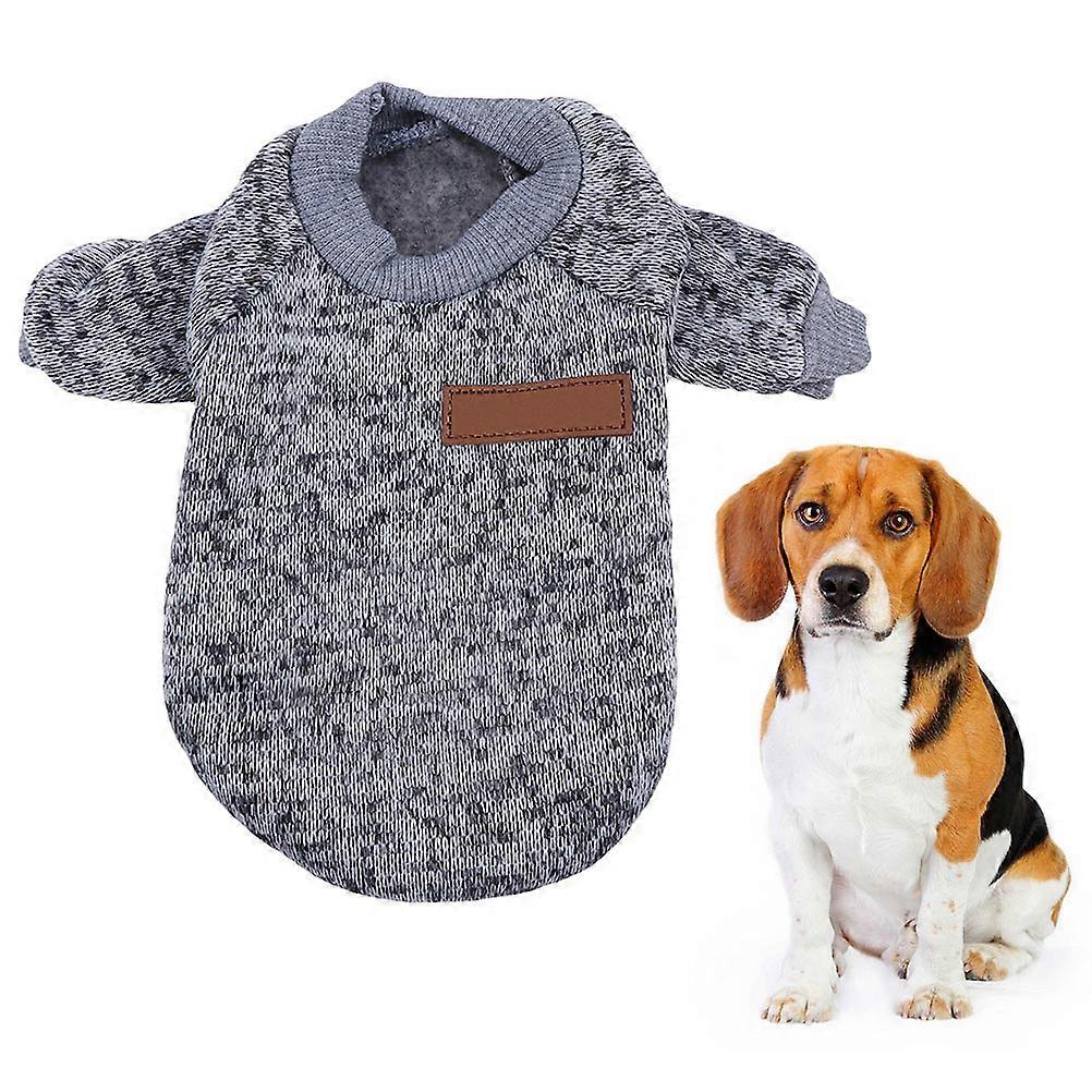 Warm Knitwear Sweater For Dogs And Cats Size XS Grey Suitable For Cold Weather Activities 1Pack Designed To Keep Pets Comfortable