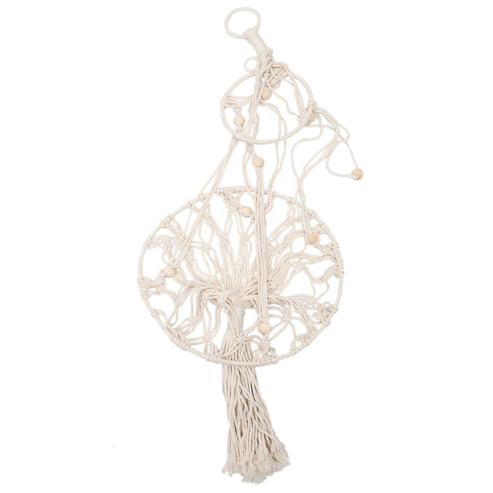 Macrame Cat Hammock For Cats 30X30X100CM Beige Round Resting 1Pcs