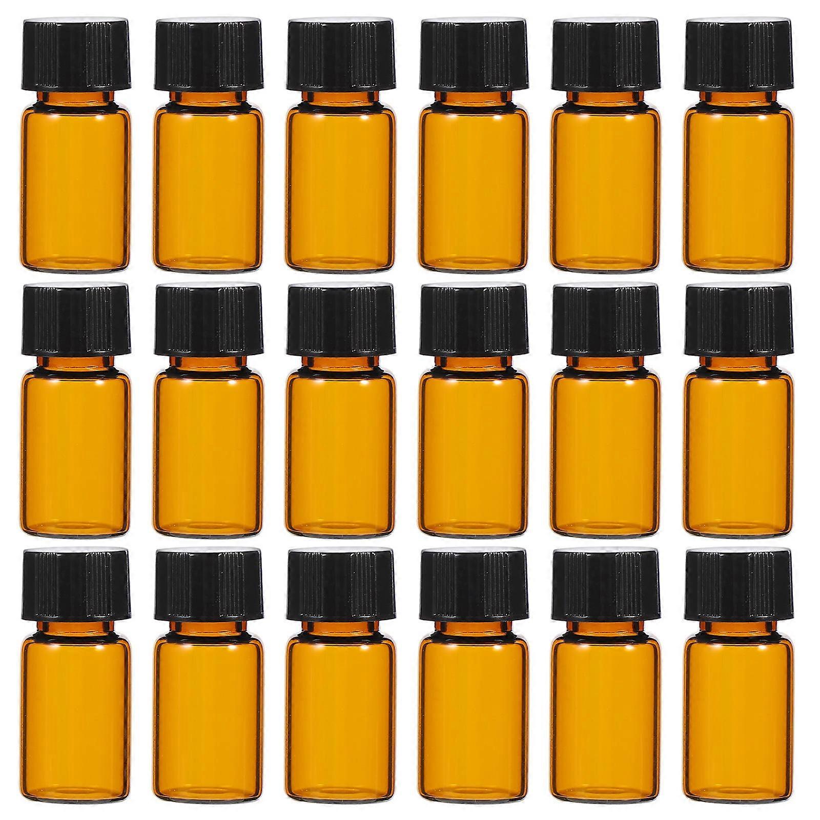 100pcs Transparent Glass Sample Bottles for Essential Oils, Perfumes & Liquids – Easy to Clean, Ideal for Aromatherapy, Lab Use & Travel