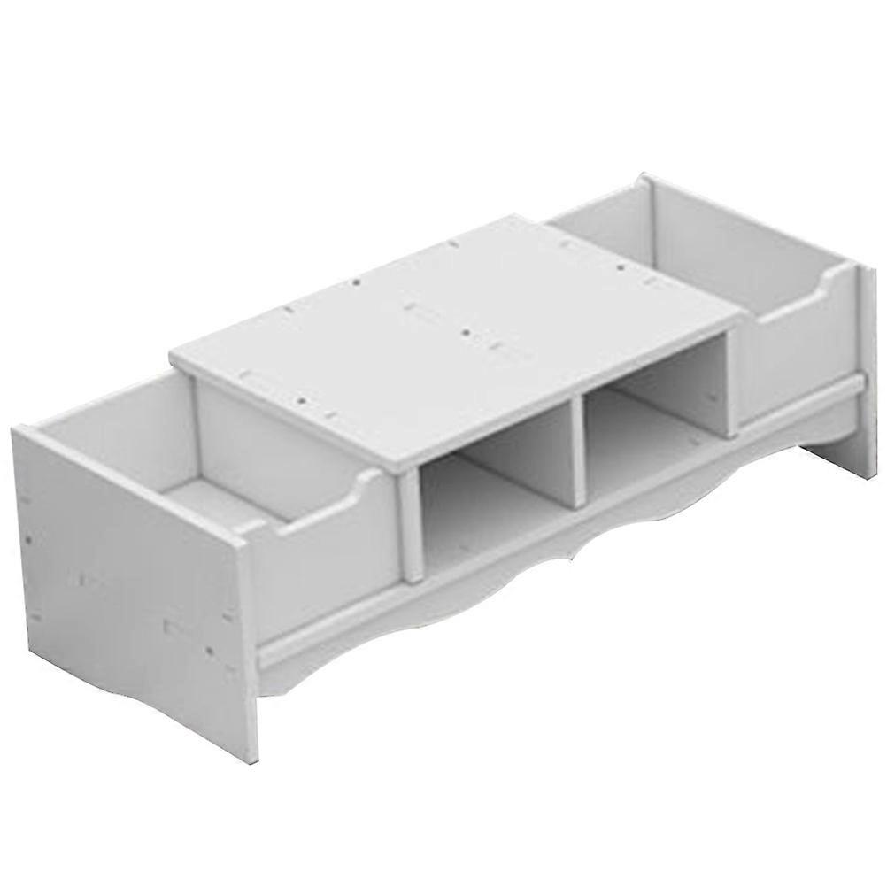 Laptop Riser For School Occasions Designed For Neat Desktop Organization In White 1Pcs