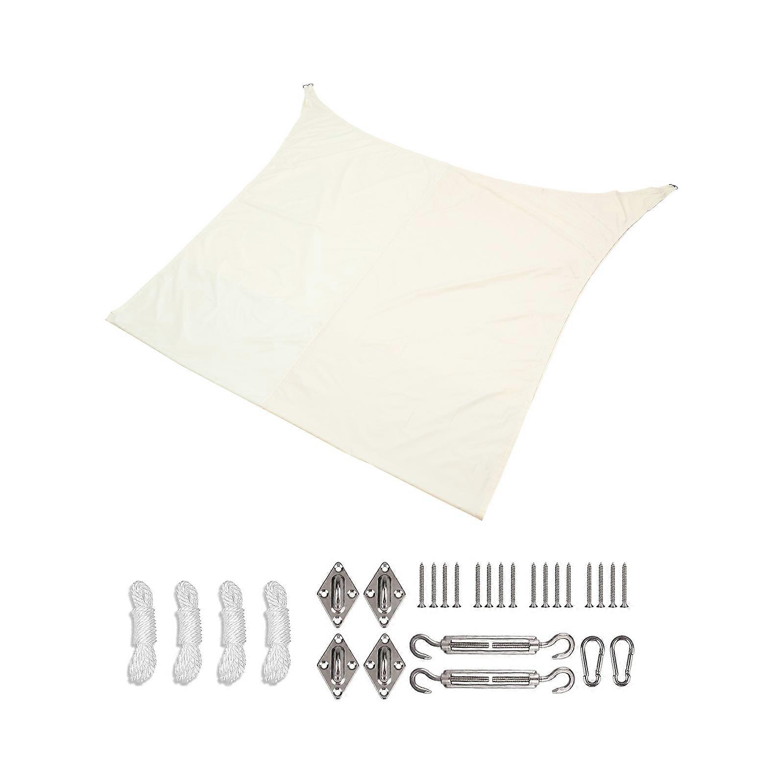 Shading Net 1 Set Outdoor Use Sunshade Cloth Canopy For Courtyard Playground 300x500cm Beige Color UV Protection Function