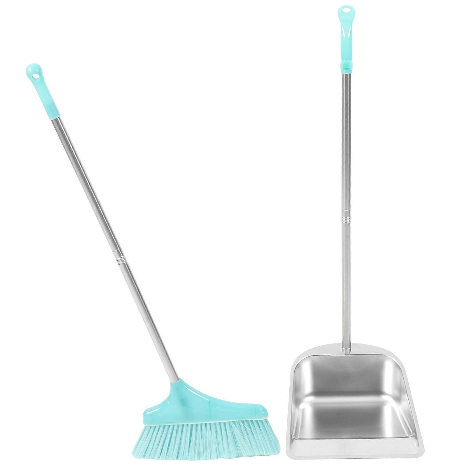 1 Set Broom with Dustpan Home Dorm Cleaning Tools Broom Garbage Dustpan