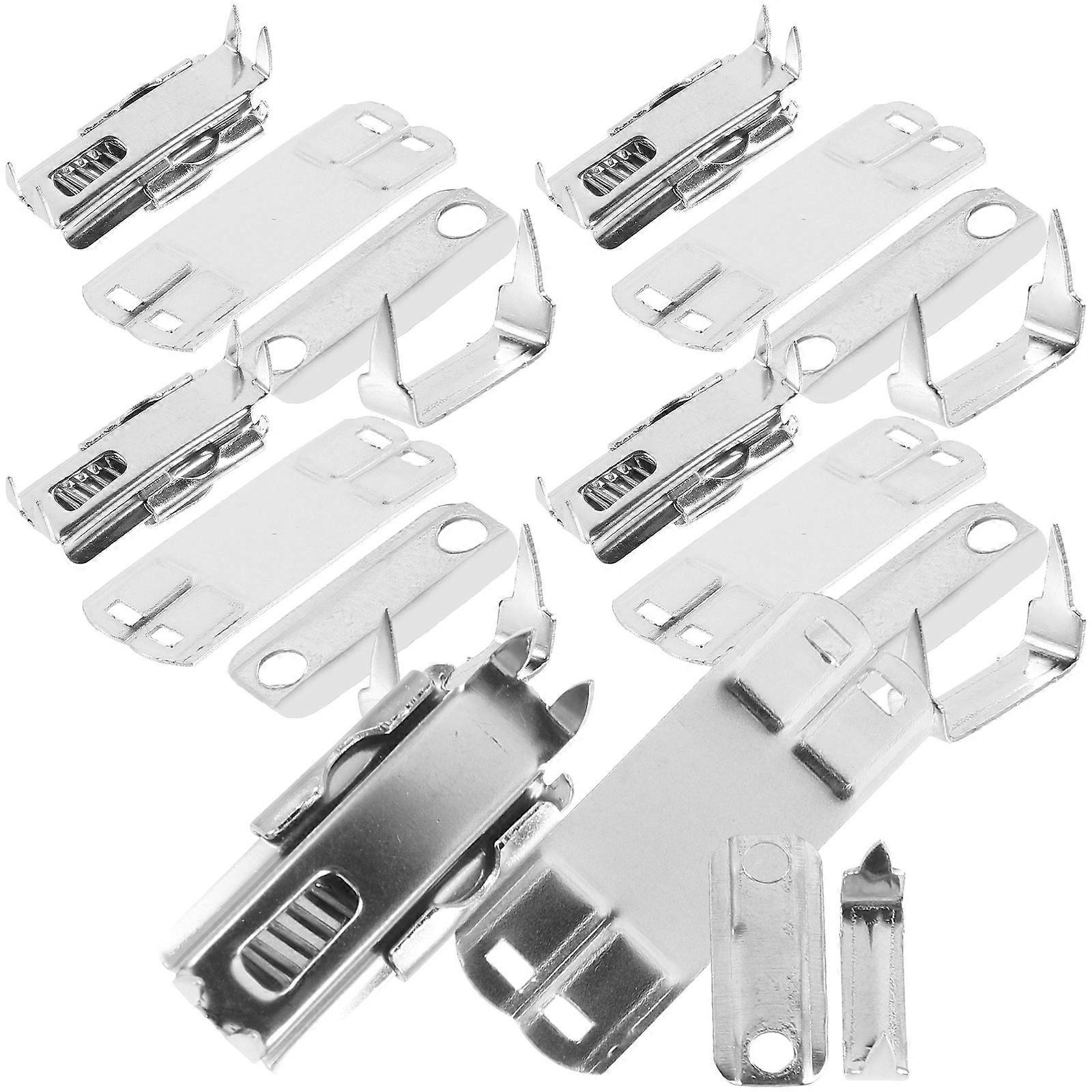 5pcs Silver Stainless Buttons for DIY Use Simple Fasteners Trouser Clips