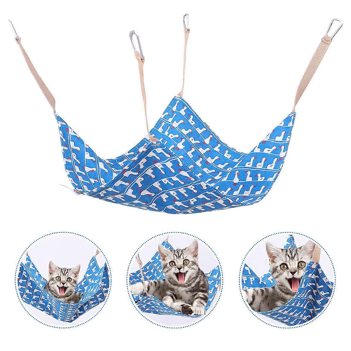 Pet Cat Hammock Breathable Hanging Pad In 47x47cm For Cage Use With Super Load Bearing 1Pack