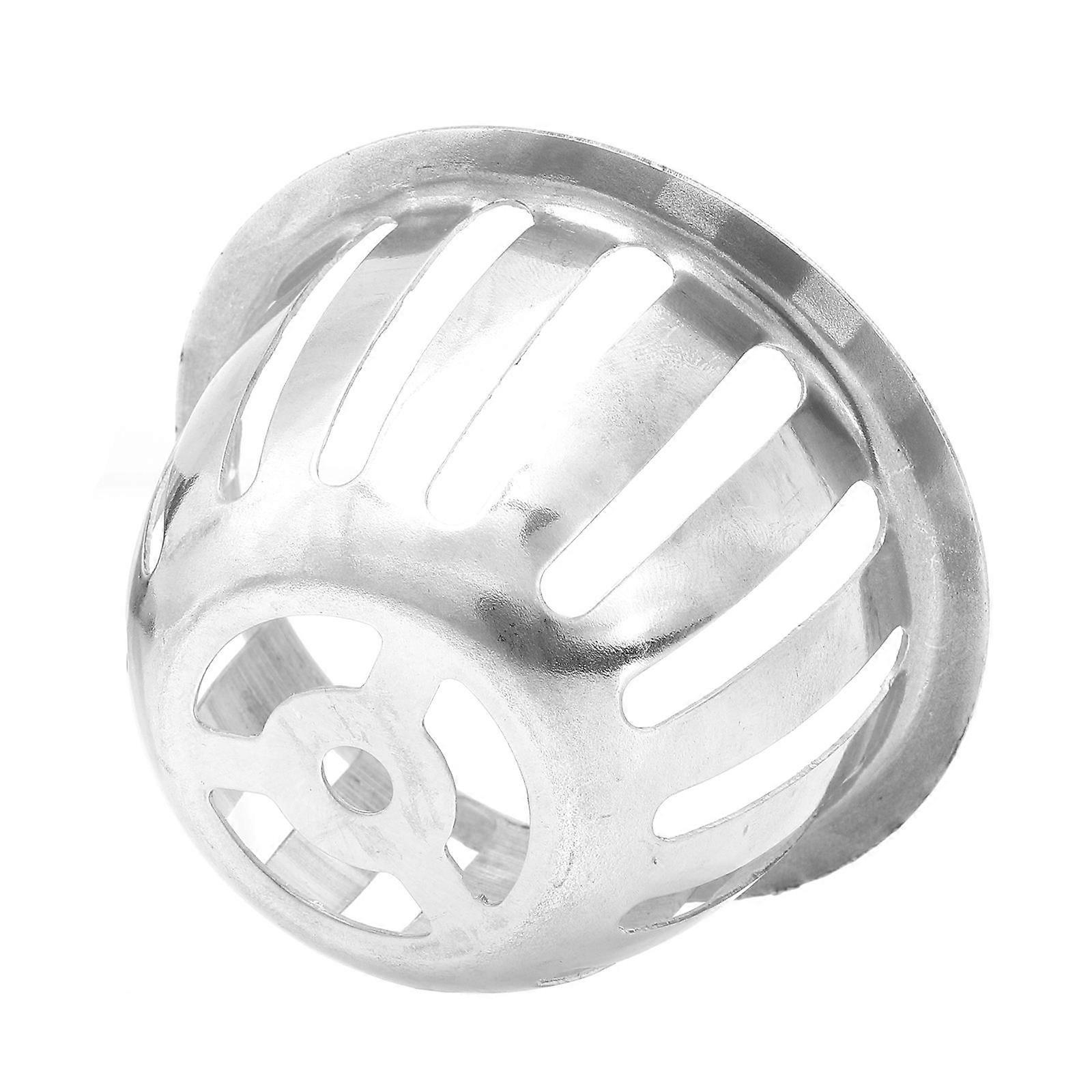 Stainless Steel Dome-Shaped Drain Cover with Hole Pattern for Home Use Silver
