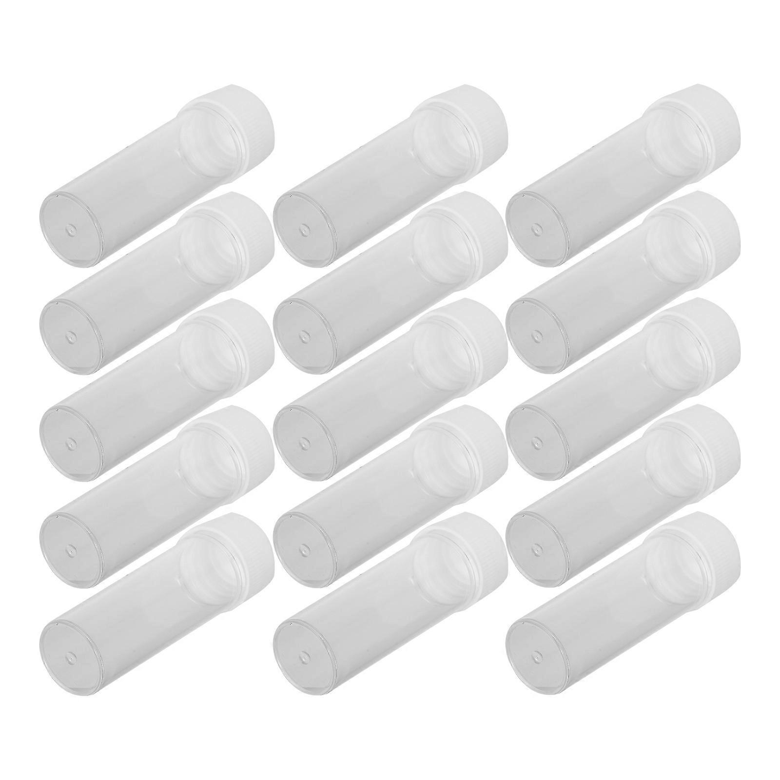 Raindrops 20pcs Test Tubes with Cap Plastic Sample Tubes for Testing Cells and Liquids 25ml