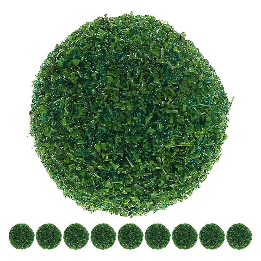 Mini Faux Green Topiary Balls – Lifelike Artificial Shrubs for Dollhouse, Fairy Garden, Sand Table & Model Train Landscaping – Realistic Greenery