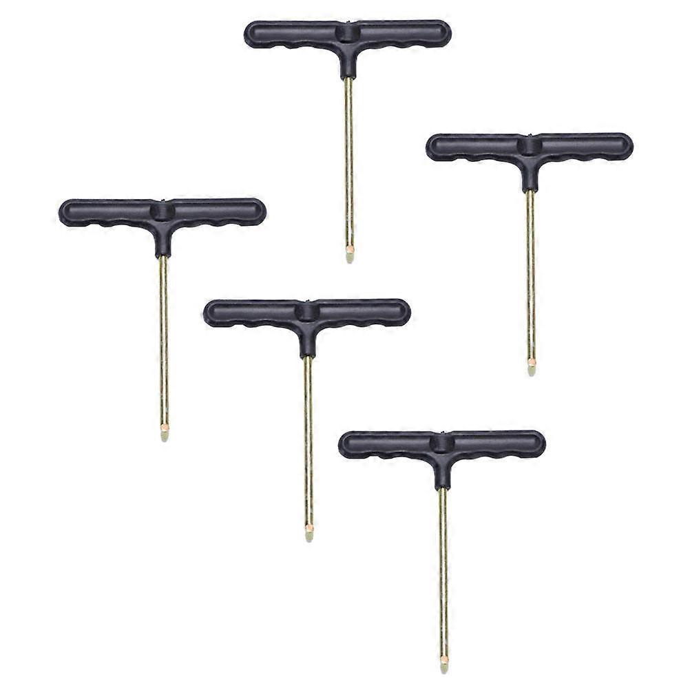 Spring Pulling Iron Trampoline Hooks For Trampoline Assembly Tool With T-Shaped Design And Assorted Color In 5Pcs