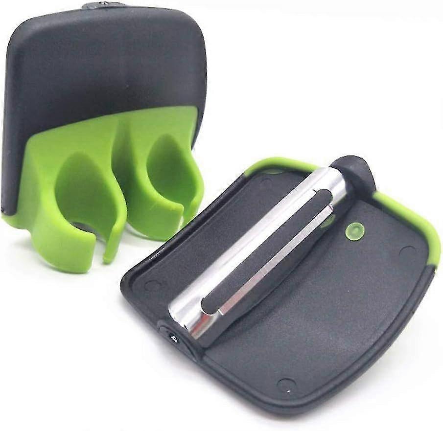 2-Pack Handheld Vegetable Peeler Set with Finger Grips - Comfortable Palm Peelers for Potatoes, Carrots & Cucumbers