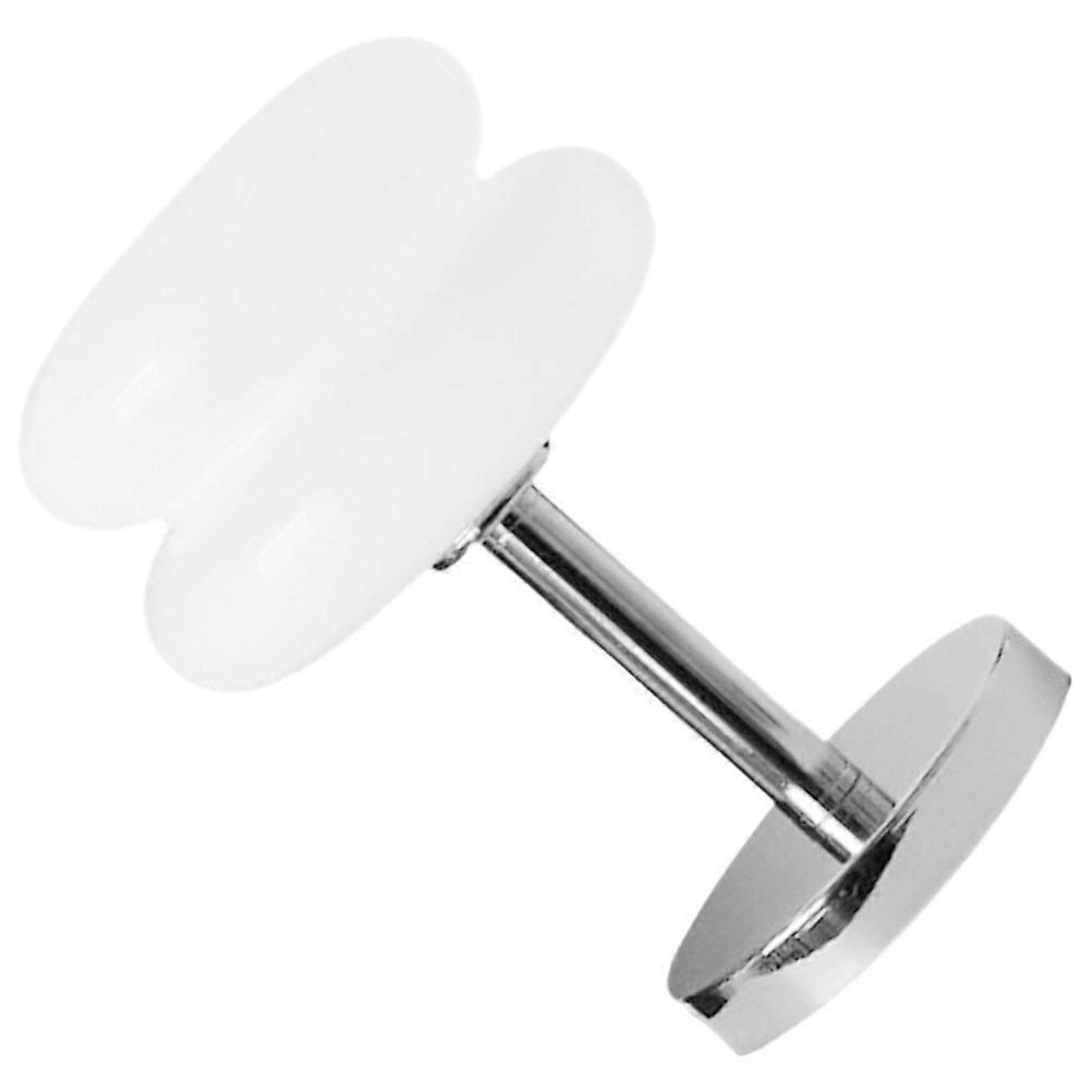 Desk Table Lamp Tart-Shaped Lighting Solution For Hotels Dorms Study Spaces White Glass Metal 1Set