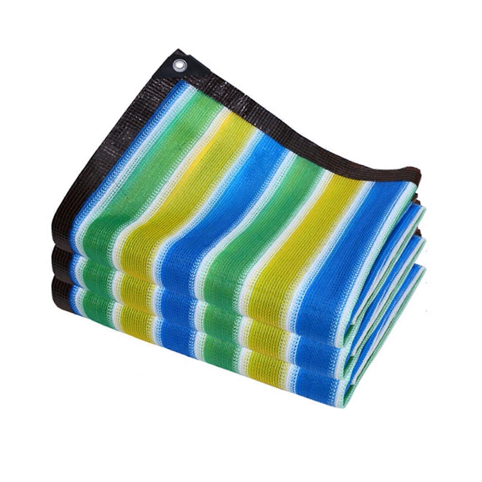 AntiUV Net, Sunshade Net 88% Sunblock HDPE Fabric Multicolor Multiple Sizes (4.0x7.0 m/13x23 ft) 4.0x7.0 m/13x23 ft Noise