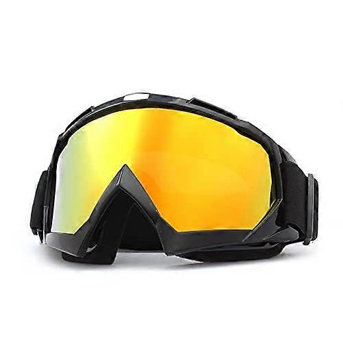 Motocross Goggles Off Road Anti Fog Polycarbonate Lens Adjustable Strap UV Protection Lightweight Frame Color: 321 A14