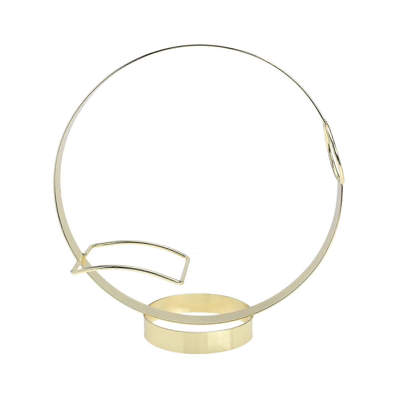 Golden Wine Rack for Home Stainless Steel Strong Anti Rust Elegant Creative Shape 70 Characters