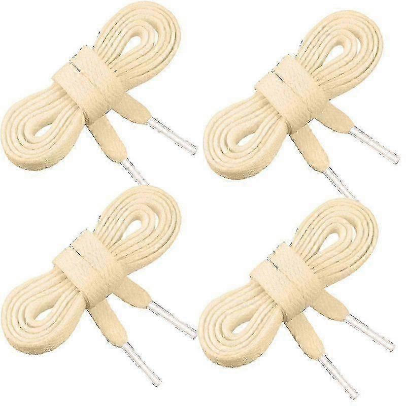 2 Pairsflat Trainers Shoelace, 8mm Wide Shoe Lace For Sneakers, Replacements For Athletic Sport Shoelaces
