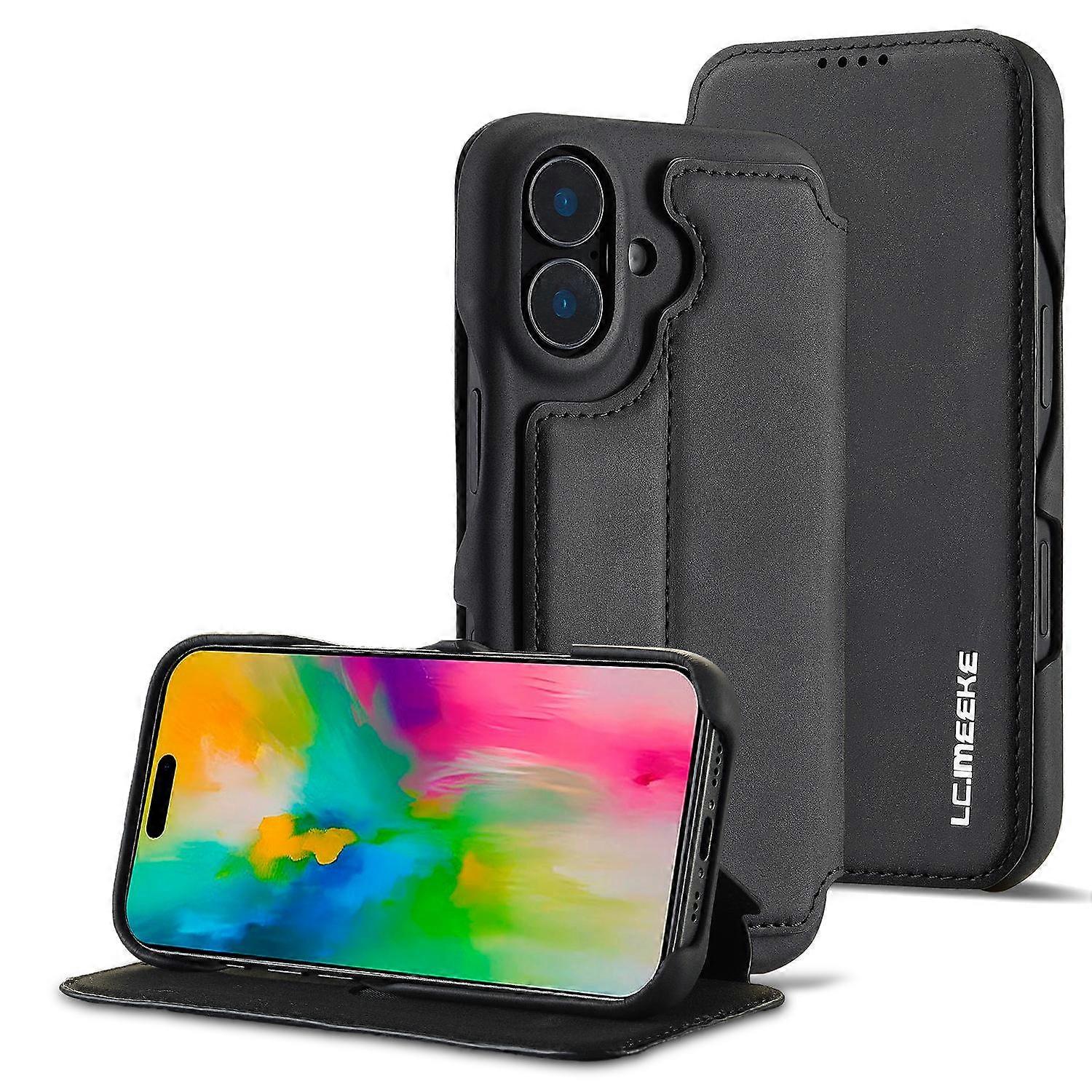 For iPhone 17 LC.IMEEKE Hon Ancient Series Flip Leather Phone Case