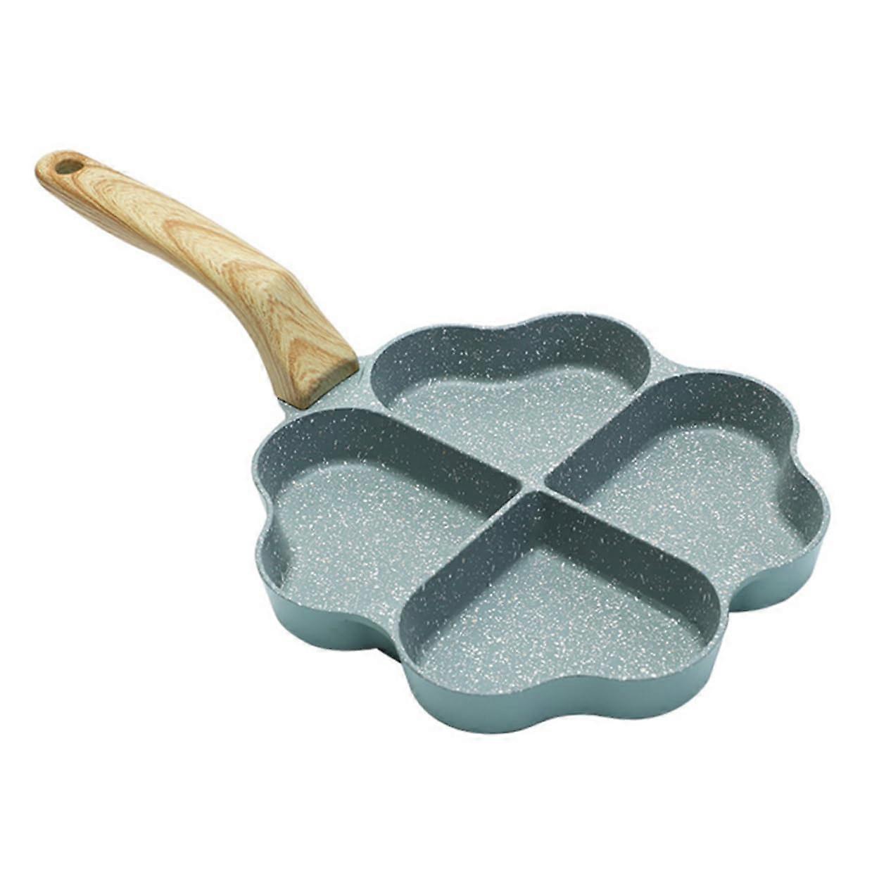 Nonstick Breakfast Pan with Ergonomic Handle Heart Shaped Omelet Frying Pan Uniform Heating Non Stick Saucepan for Induction and Gas Stove Cooking