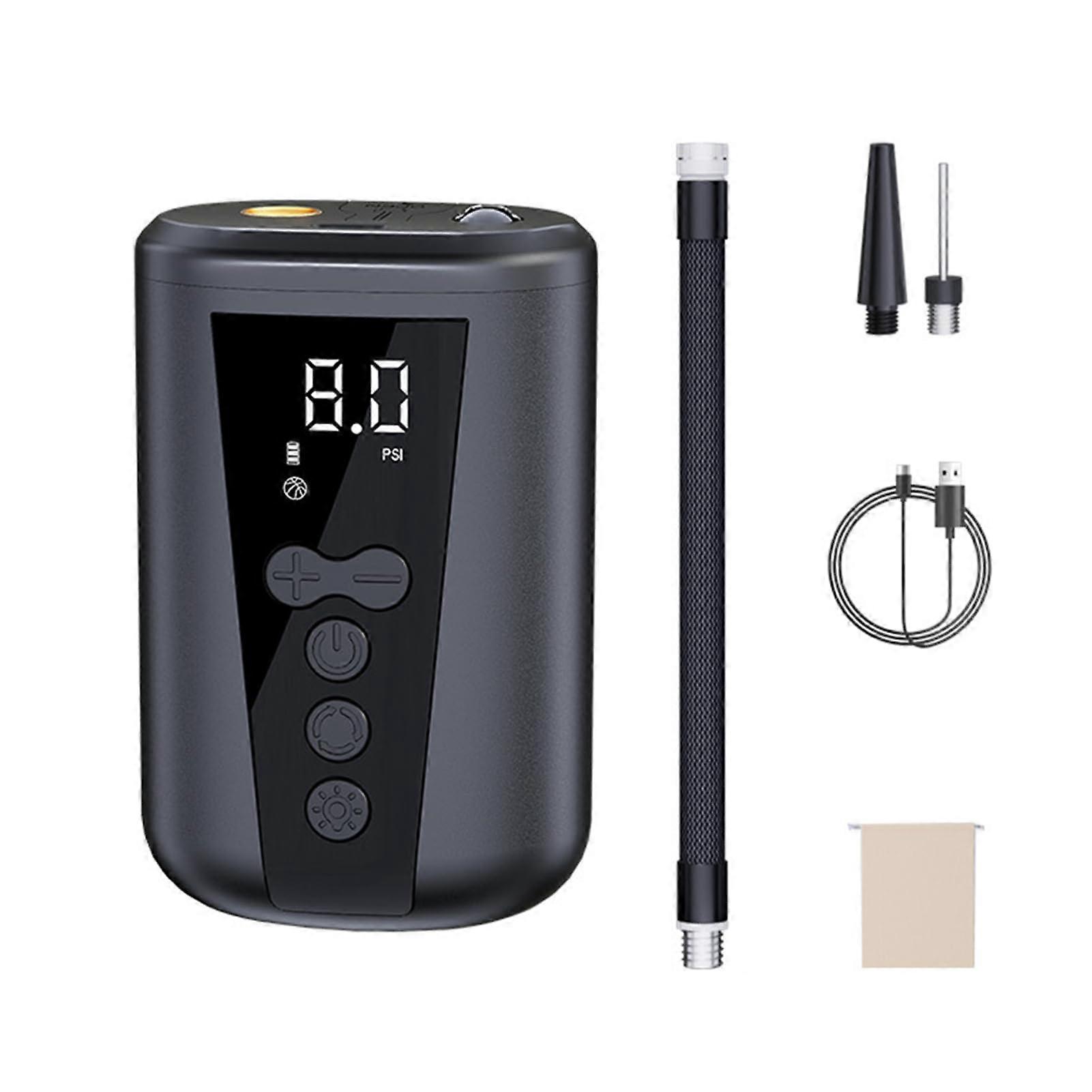 Electric Ball Pump With LCD Display Portable Ball Inflator Ball Needle For Volleyball Soccer And Other Sports Balls