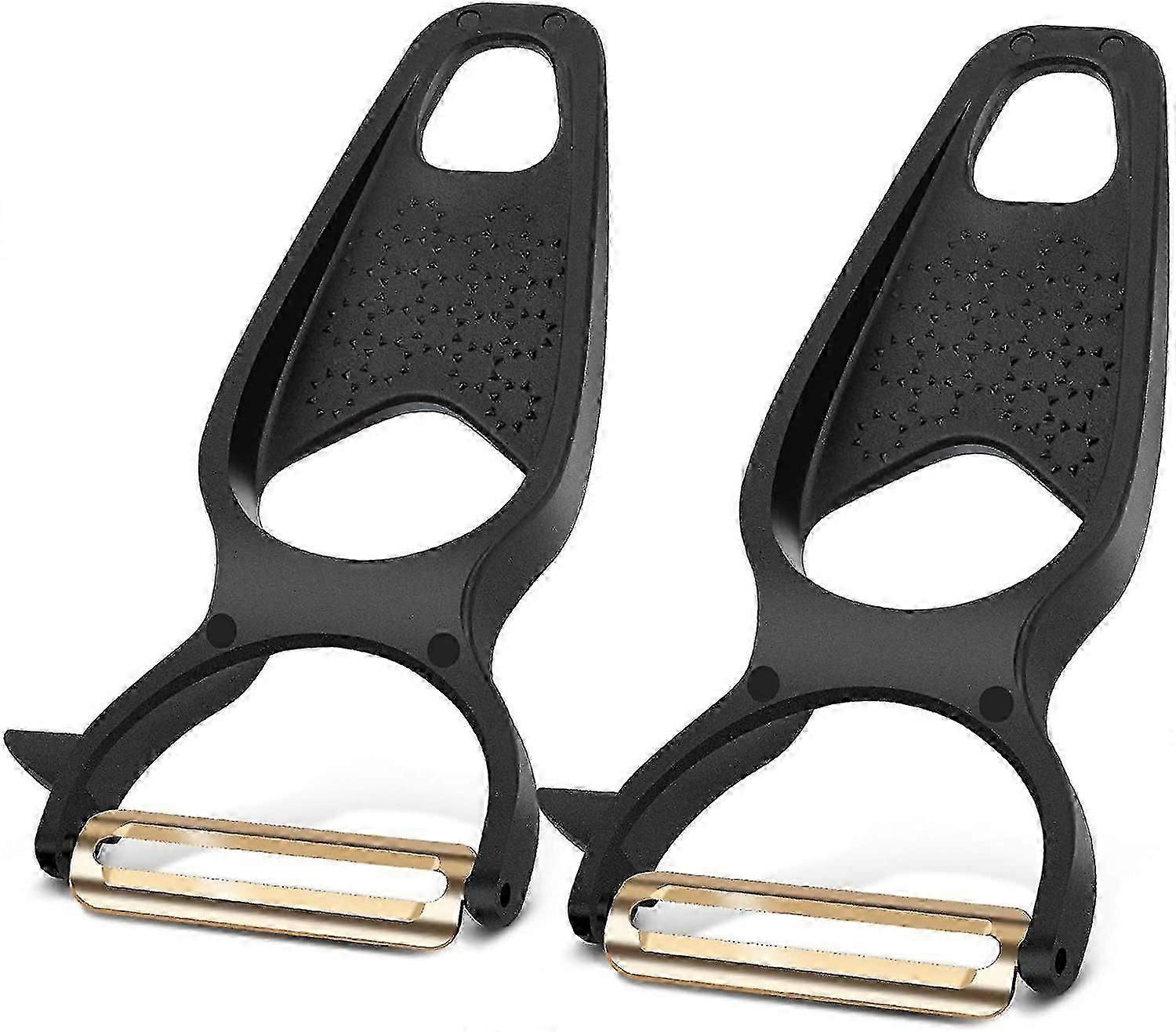 2pcs Stainless Steel Swivel Sharp Blade Vegetable Peeler