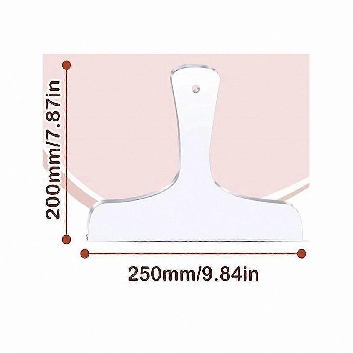 3-Piece Acrylic Cutting Board Handle Template Set for Router, Angled and Curvy Designs