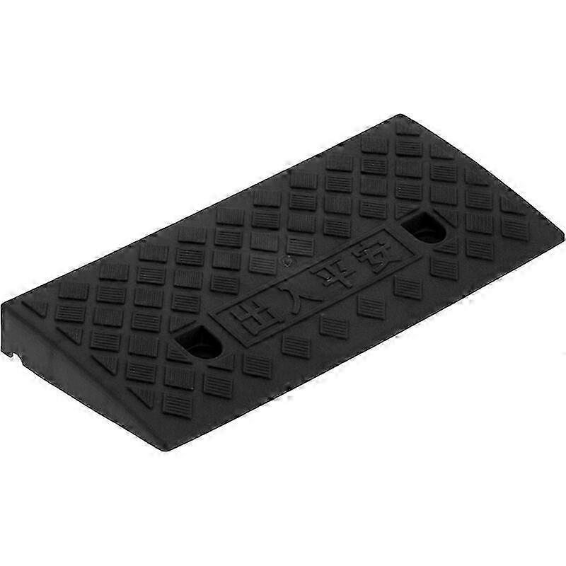 Robust & Lightweight Plastic Curb Ramp for Driveway, Loading Dock or Threshold (5cm Thick, Black) - Durable Access Solution