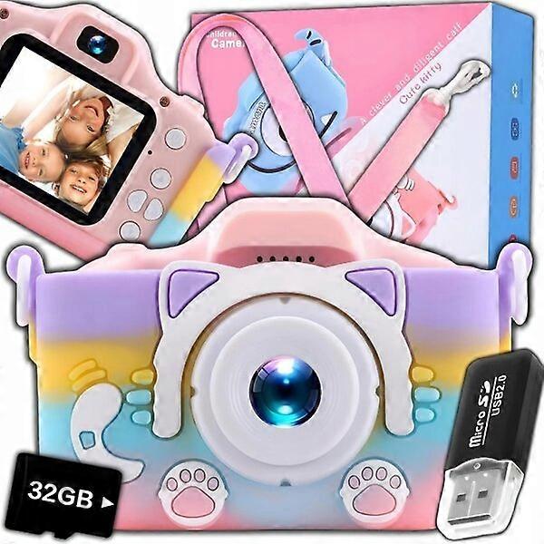 Children's digital camera, 48Mpx front dual cameras, rich function layout