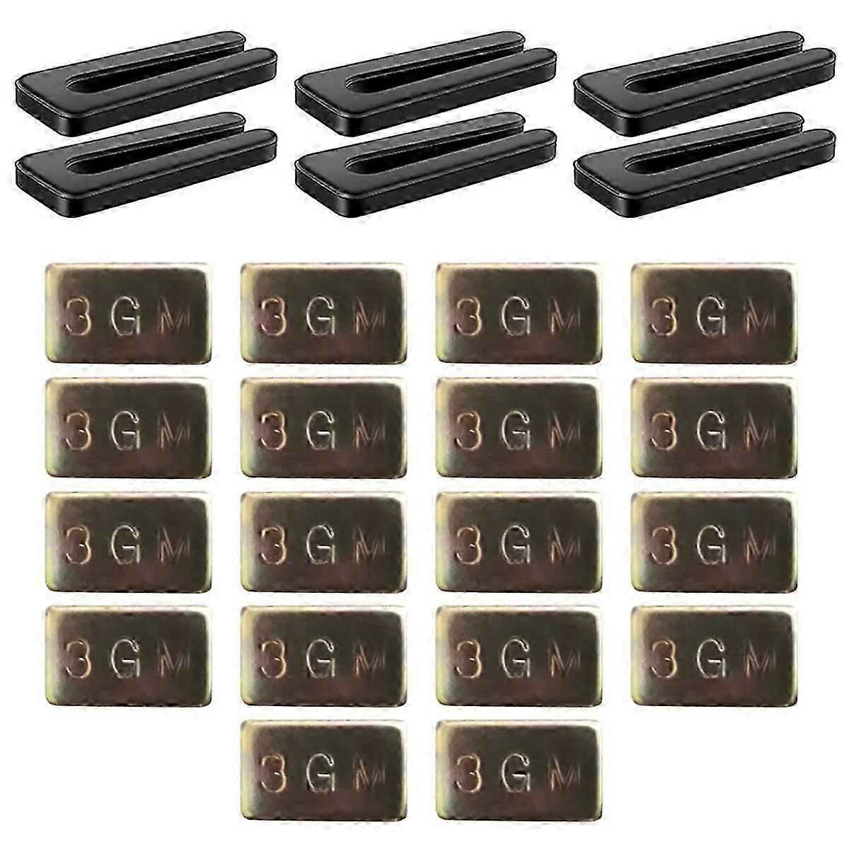 Ceiling Fan Blade Balancing Kit ,6PC Resilient Fan Blades Balance Clips 18 PC Metal Self-Adhesive 3
