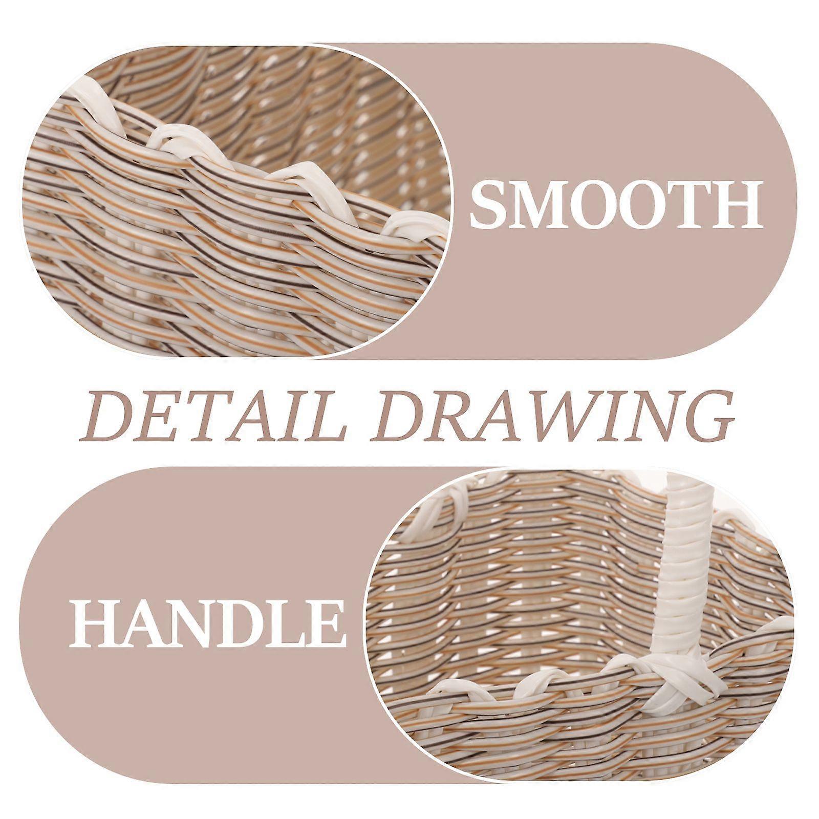 Handheld Basket Multi-functional Sundries Storage Basket Portable Shopping Basket