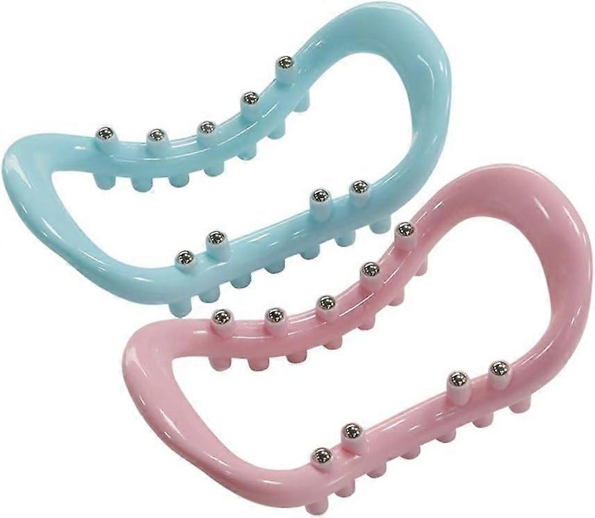 マッサージビーズ付きヨガリング2個ピラティスリングフィットネスリングトレーニング