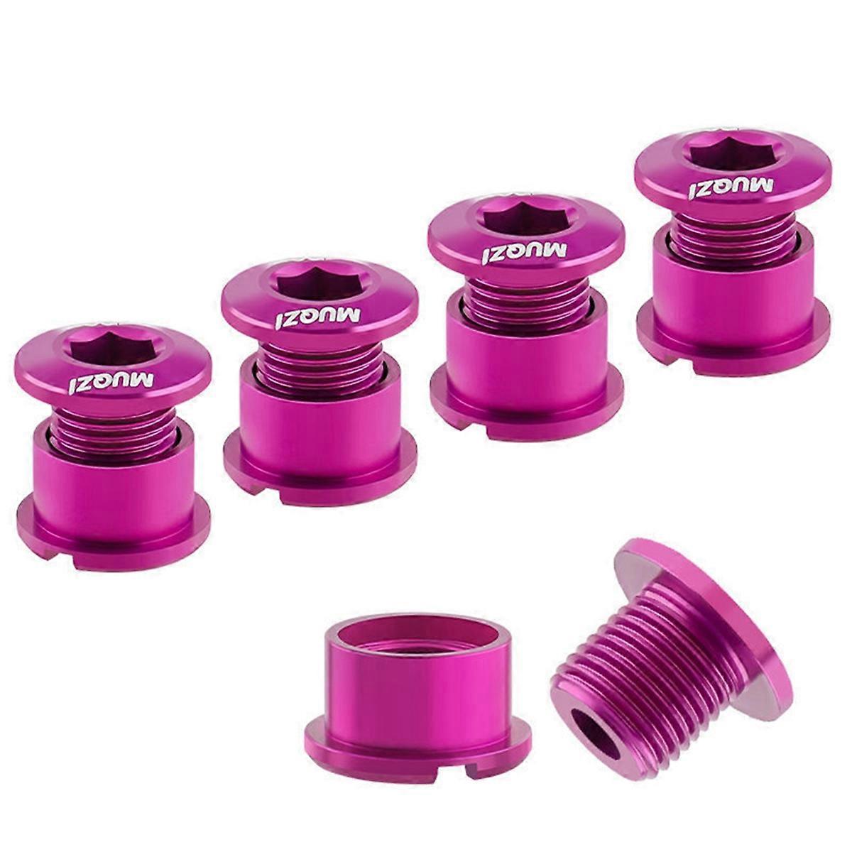 5Pcs Chainring Bolts Set 6.5mm Single Chainring Screws