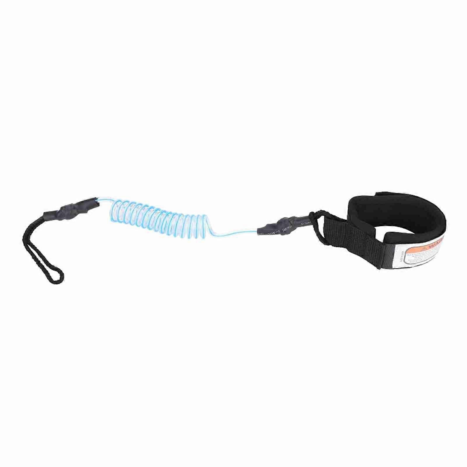 Stand Up Paddle Board 5mm Coiled Spring Leg Foot Rope Surfing Leash for Surfboard (blue)