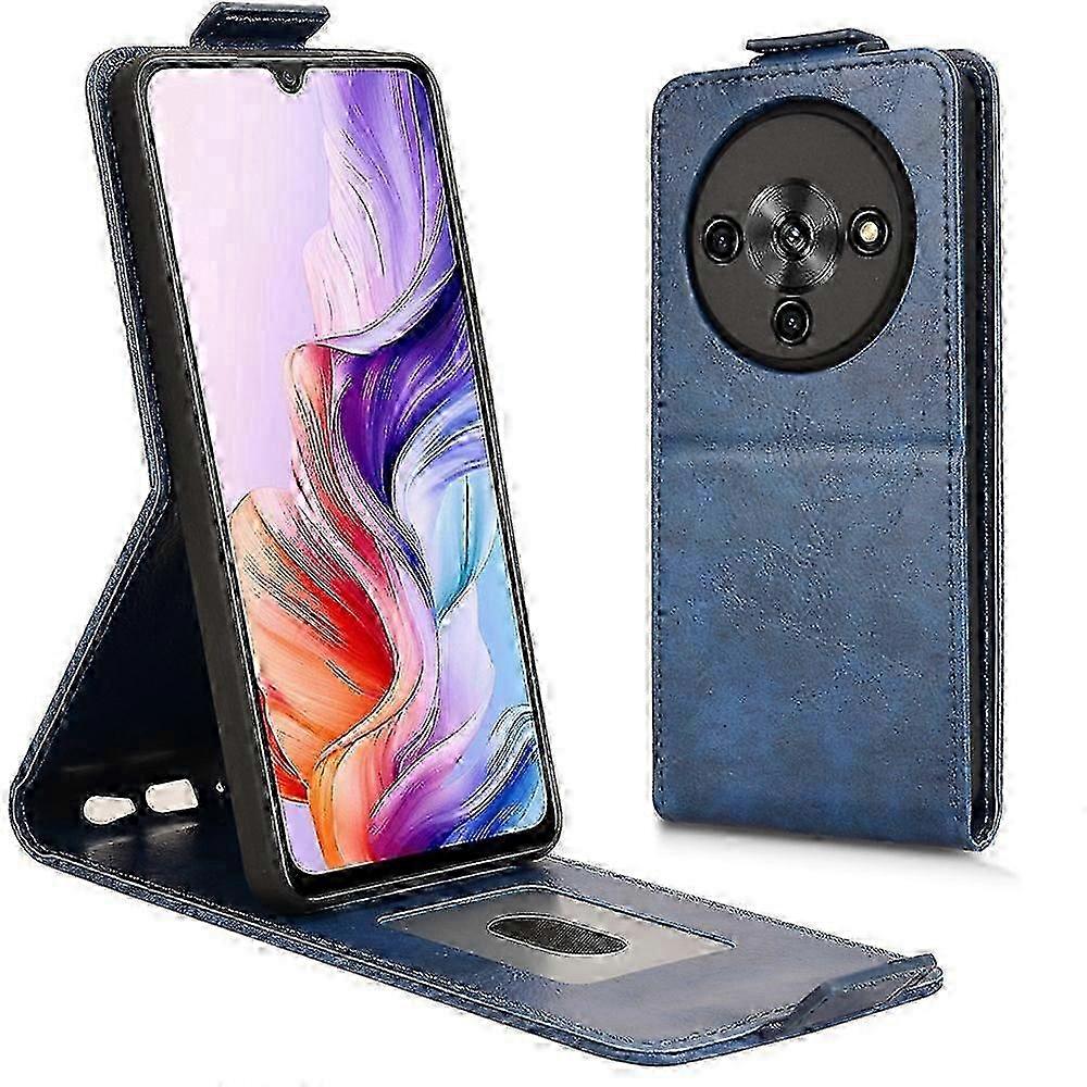 For ZTE Blade A76 5G Stand Case Magnetic Clasp Vertical Flip Leathe...