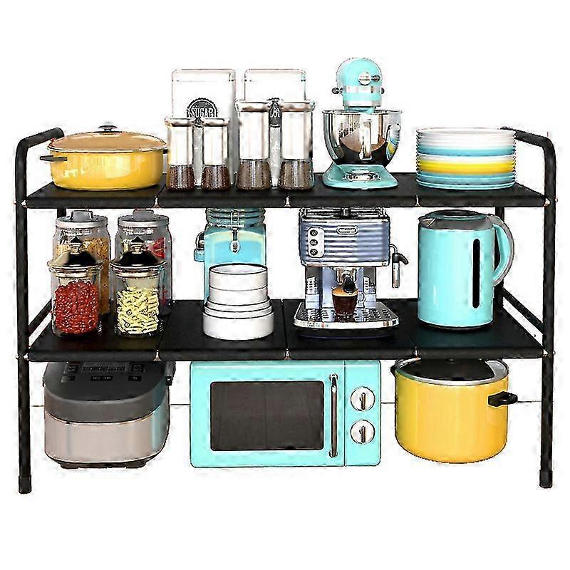 Under Sink 2 Tier Expandable Shelf Organizer Rack