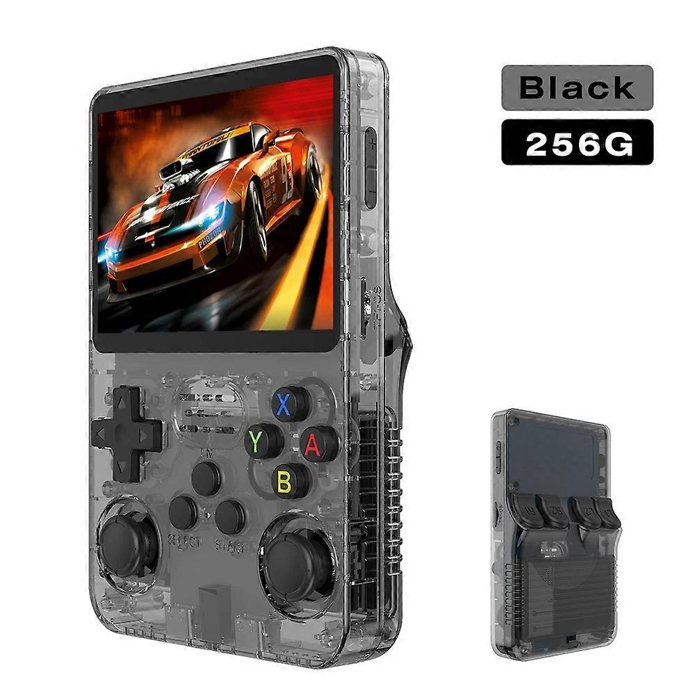 Max 256G Retro Handheld Spielkonsole Linux System 3,5 Zoll IPS Bildschirm Tragbarer Videoplayer mit Taschen 2