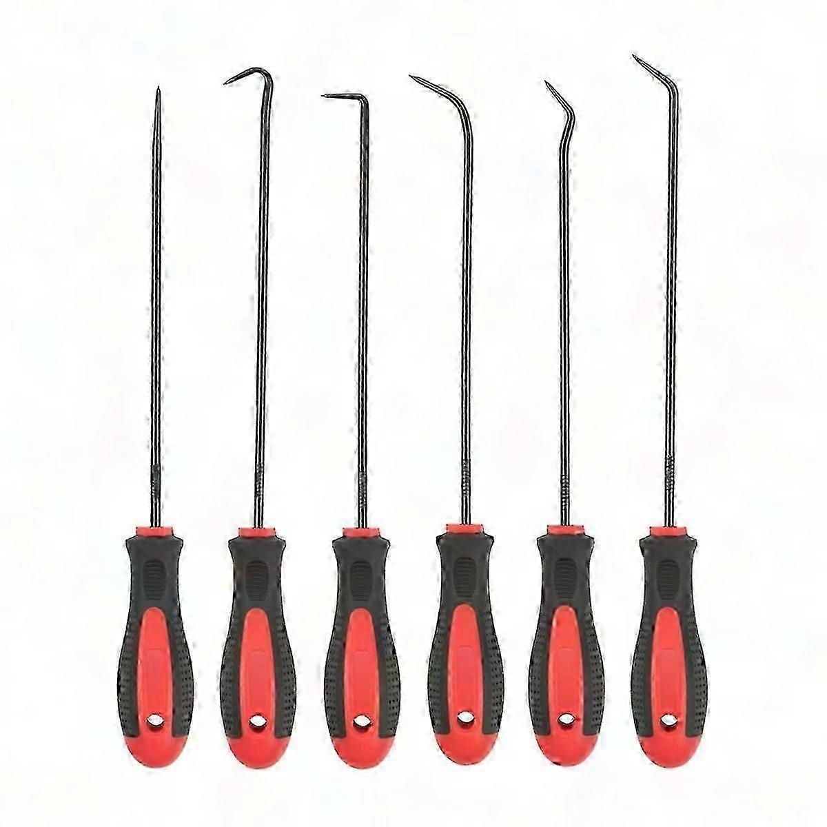 Extra Long Precision Hook and Pick Set, 6-Piece Professional Tool Kit