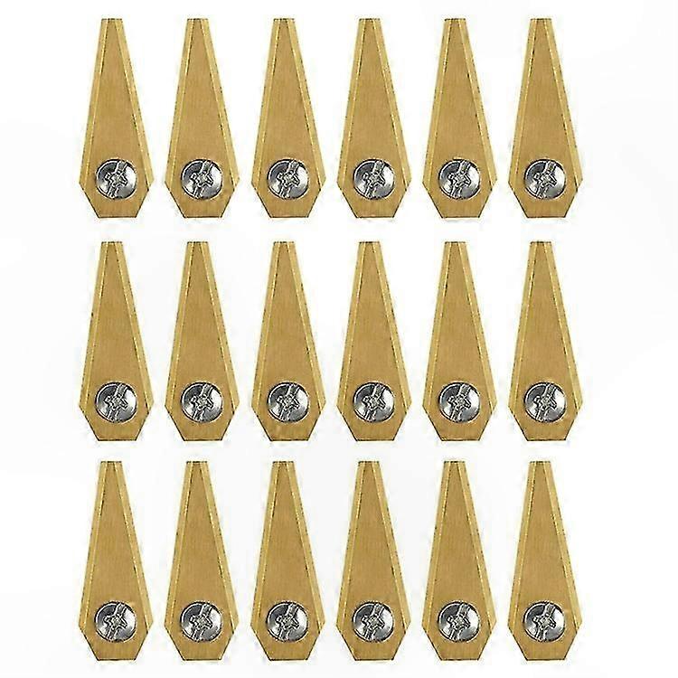 18-Pack Stainless Steel Cutting Blades for Electric Lawn Mowers, Durable and Rust-Resistant Replacement Parts