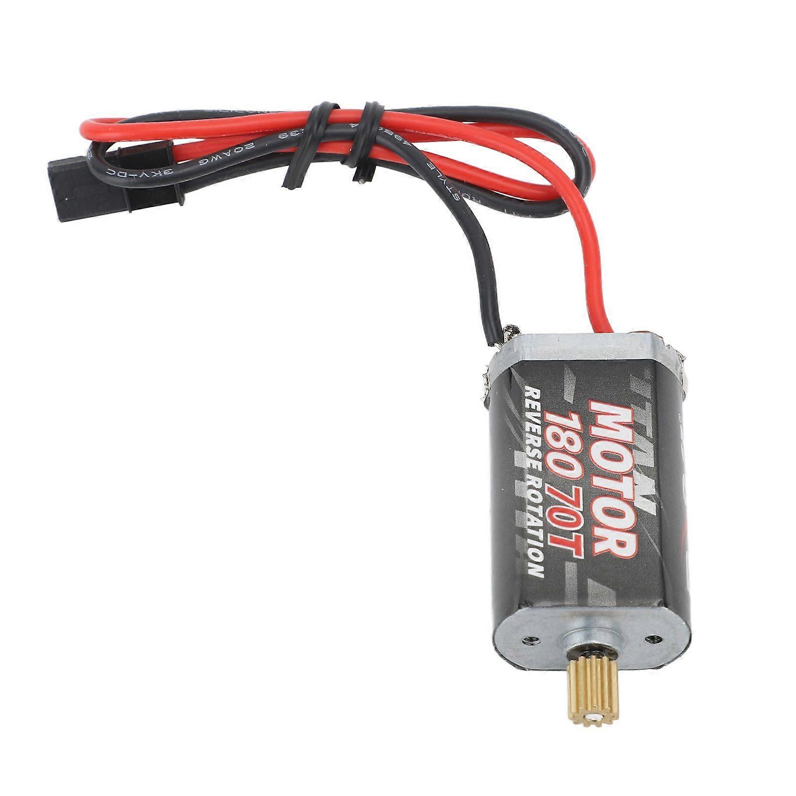 7.2V 180 Bushed Motor Large Torsion Iron Copper Low Noise RC Motor for Traxxas Crawler 1/18 70T