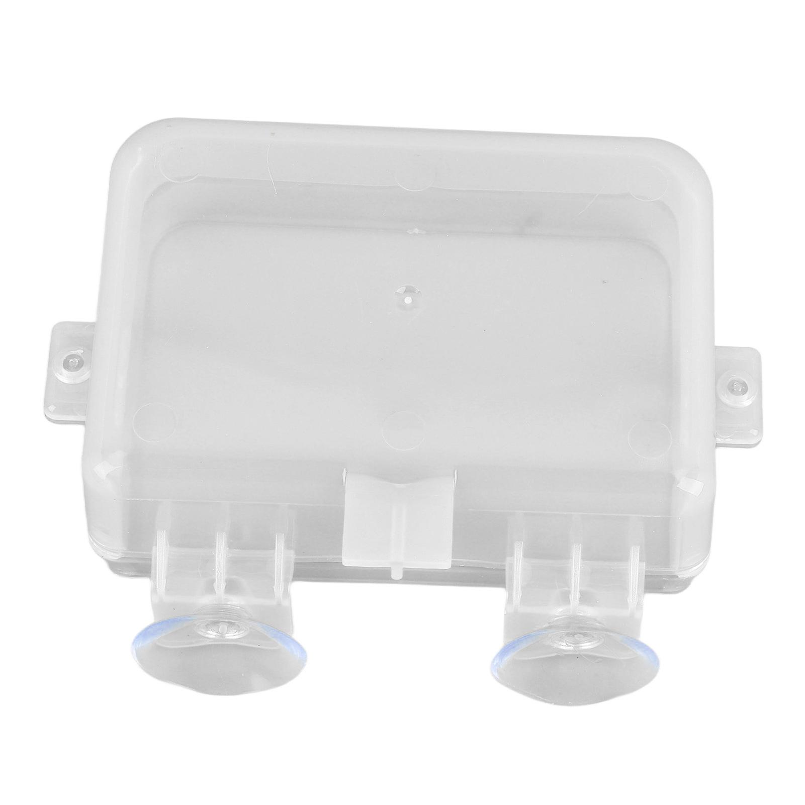 Reptile Feeder Cup with Suction - Transparent Large Plastic Dish