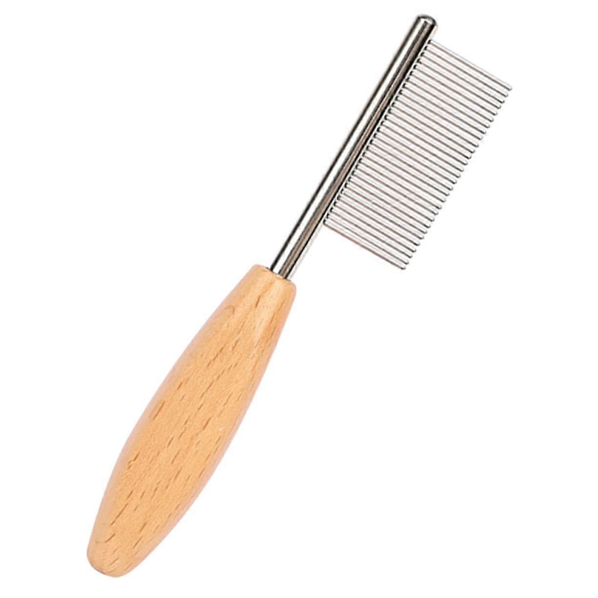 Compact Wear Resistant Dog Grooming Comb Lightweight Pet Detangler for Cats Non-Slip Design for Easy Handling Travel Use