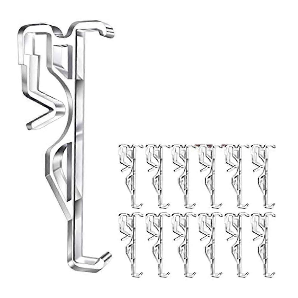 Valance Clips, Clear Plastic Valance Clips for Blinds, Blind Clips for Horizontal Blind Valance (12