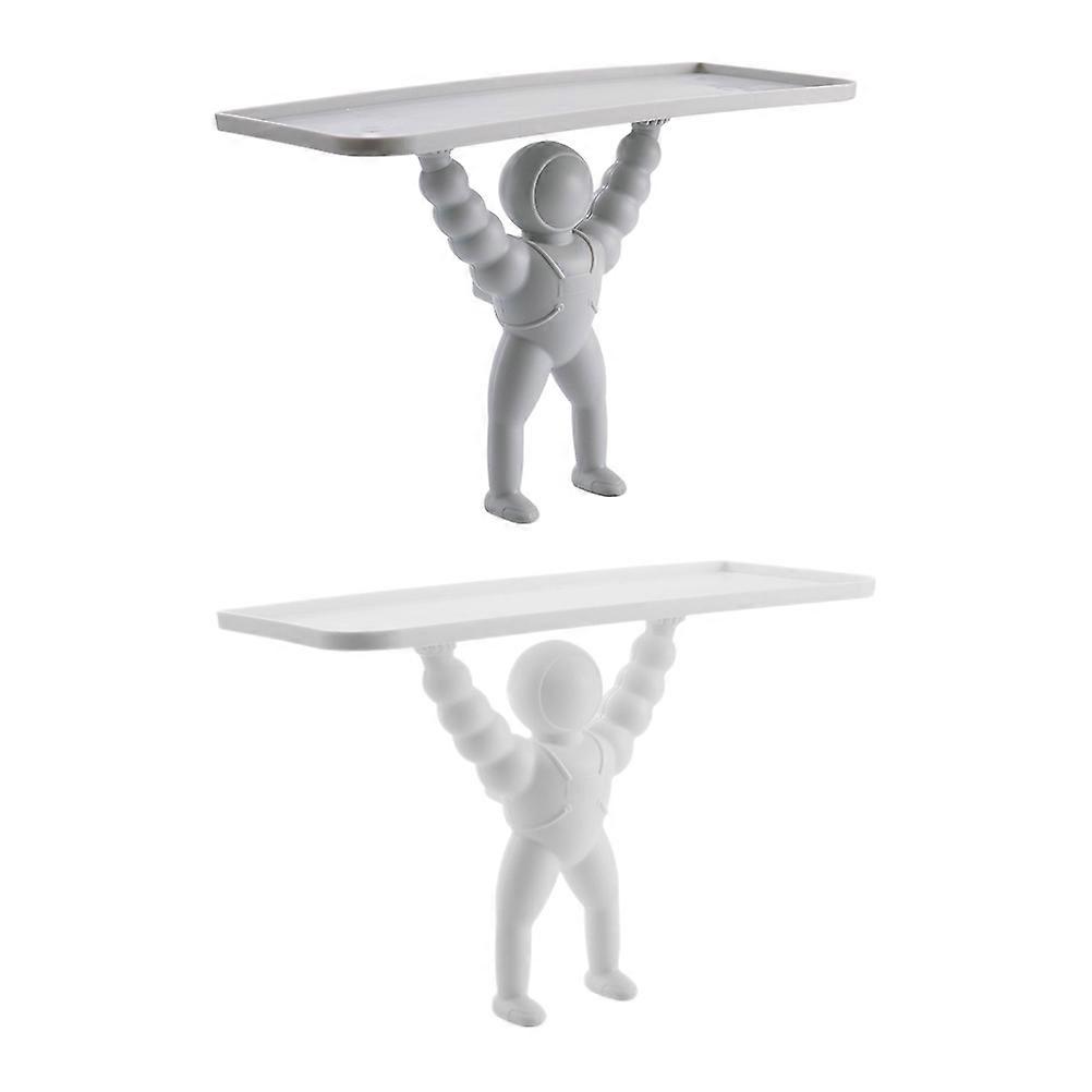 Stylish Wall Storage Shelves Suitable For Bathroom Accessories Assorted Color 30.00X21.00X13.00cm 2Pcs